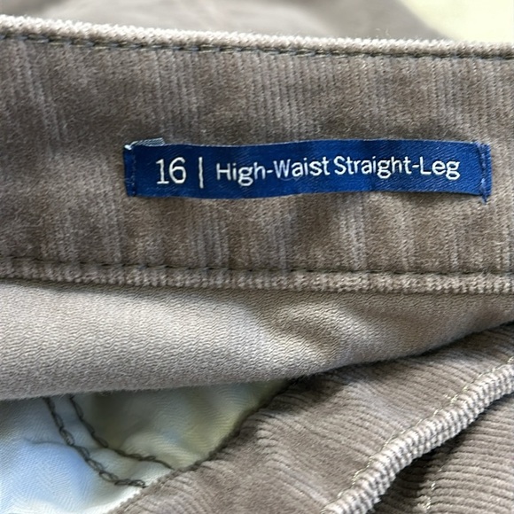 TALBOTS STRETCH CORDUROY STRAIGHT LEG PANTS Size 16 - Picture 5 of 8